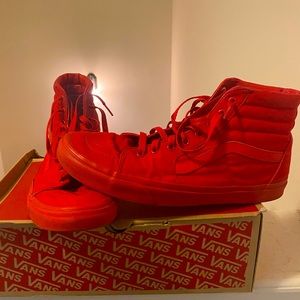 High Top Red Mens Vans